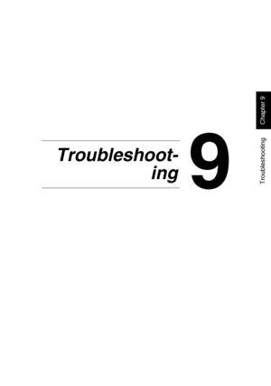 Page 230Troubleshooting
Chapter 9
9
9Troubleshoot-
ing
Downloaded From ManualsPrinter.com Manuals 