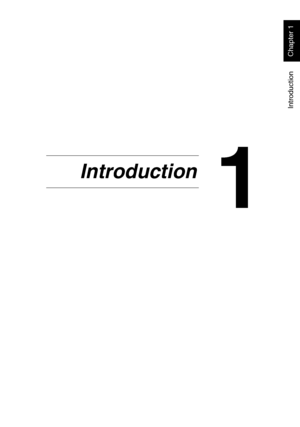 Page 10Introduction
Chapter 1
1
1Introduction
Downloaded From ManualsPrinter.com Manuals 
