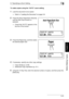 Page 1205.7 Specifying a Zoom Setting5
Di1611/Di2011 5-31
Before Making Copies
Chapter 5
To make copies using the “AUTO” zoom setting
1Load the document to be copied.
❍Refer to “Loading the Document” on page 3-9.
2Press the [Auto Paper/Auto Size] key 
until the Auto Size function is 
selected.
❍Check that “AUTO” appears in the 
top line of the screen.
3Press the [Paper] key, and then select 
the desired paper size.
4If necessary, specify any other copy settings.
❍Copy density (p. 5-36)
❍Advanced Copy Operations...