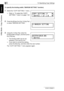 Page 19977.6 Specifying Copy Settings
7-46 Di1611/Di2011
Utility Mode – Copy Functions
Chapter 7
To specify the binding width (“MARGIN SETTING” function)
1Select the “COPY SETTING 1” menu.
❍Refer to “To select the “COPY 
SETTING 1” menu” on page 7-40.
2Press the [6] key from the 10-Key Pad 
to select “MARGIN SETTING”.
3Using the 10-Key Pad, enter the 
binding width (margin), and then press 
the [Yes] key.
❍The binding width can be set 
between 0 mm and 20 mm.
❍If you wish to correct the setting, 
press the [No]...