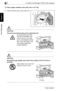 Page 21588.2 When the Message “PAPER JAM” Appears
8-6 Di1611/Di2011
Error Messages
Chapter 8
To clear a paper misfeed in the main unit or 1st Tray
1Open the Side Cover of the main unit.
CAUTION
The area around the fusing unit is extremely hot.
➜Touching any part other 
than those indicated may 
result in burns. If you get 
burnt, immediately cool the 
skin under cold water, and 
then seek professional 
medical attention.
CAUTION
Decreased copy quality may result if the surface of the PC drum is 
touched.
➜Be...