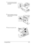 Page 211CompactFlash 201
1Turn off the printer and discon-
nect the power cord and inter-
face cables.
2Using a screwdriver, loosen the 
screw of the right cover, located 
at the rear side.
3Remove the right side cover.
Downloaded From ManualsPrinter.com Manuals 