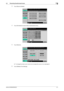 Page 19bizhub 423/363/283/2232-7
2.2 Preventing Unauthorized Access2
3Touch [Security Details].
4Touch [Prohibited Functions When Authentication Error].
5Touch [Mode 2].
%To change the check count, touch [+] to increase the count or [-] to decrease it.
6Touch [Release Time Settings].
Downloaded From ManualsPrinter.com Manuals 