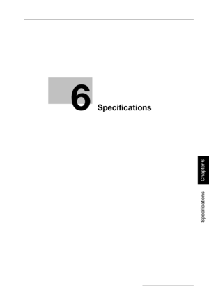 Page 2426
Specifications
Chapter 6
Specifications
Downloaded From ManualsPrinter.com Manuals 