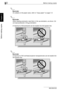 Page 1112Before making copies
2-62 362/282/222
Before making copies
Chapter 2
2
Reminder 
For details on the paper sizes, refer to “Copy paper” on page 7-2.
2
Reminder 
When loading postcards, load them in the w orientation, as shown. Do 
not load postcards in the v orientation.
A maximum of 50 postcards can be loaded into the bypass tray.
2
Reminder 
A maximum of 50 overhead projector transparencies can be loaded into 
the bypass tray.
Downloaded From ManualsPrinter.com Manuals 