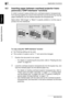 Page 2798Application functions
8-8 362/282/222
Application functions
Chapter 8
8.3 Inserting paper between overhead projector trans-
parencies (“OHP Interleave” function)
In order to prevent copies printed onto overhead projector transparencies 
from sticking together as a result of the heat that is produced during copying, 
paper (interleaves) can be inserted between the transparencies.
Select either “With Image” or “Blank” to specify whether or not the copy is 
printed onto the interleaves.
To copy using the...