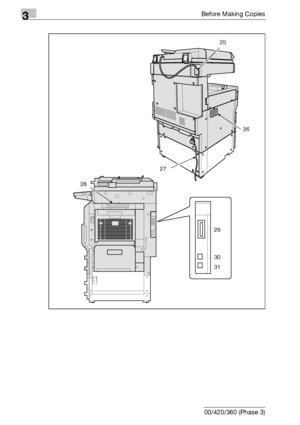 Page 663Before Making Copies
3-6 bizhub 500/420/360 (Phase 3)
26
27
28
29
30
3125
Downloaded From ManualsPrinter.com Manuals 