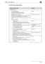 Page 583Utility 15
bizhub 500/420/360 (Phase 3) 15-5Function list of User Setting
Setting Item/DescriptionDefault
1 System Setting
1 Language Selection
Select the language used in the LCD.
English/German/French/Italian/SpanishEnglish
2 Measurement Unit Setting
Select the unit of measurement for the value to be entered 
by user and to be displayed on the touch panel.
mm (Numerical Value)/ inch (Numerical Value)/ inch (Frac-
tion)mm (Numerical Value) 
3 Paper Tray Setting
1 Paper Type
Specify the paper size and...