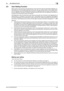 Page 40bizhub 423/363/283/2232-25
2.8 User Setting Function2
2.8 User Setting Function
When access to the machine by the Administrator of the machine through the Administrator Settings is au-
thenticated, the machine enables registration of the users who can use the machine. It also enables opera-
tions for deleting a user and changing a User Password. In PageScope Web Connection, import/export of 
the user registration information is enabled, allowing the backup data of the user registration information to 
be...