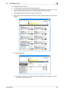 Page 44bizhub 652/5522-29
2.8 User Setting Function2

0For the procedure to access the Admin Mode, see page 2-2.
0Do not leave the machine with the Admin Mode setting screen left shown on the display. If it is abso-
lutely necessary to leave the machine, be sure first to log off from the Admin Mode.
1Start PageScope Web Connection and access the Admin Mode.
2Select [User Authentication Setting] from the pull-down menu of User Auth/Account Track and click 
[Display].
3Click [New Registration].
%To change a User...