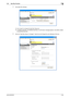 Page 61bizhub 652/5522-46
2.10 User Box Function2
4Click [User Box Setting].
%Go to step 6 to change the User Box Password.
%To delete a User Box, click [Delete User Box]. A confirmation message appears. Click [OK] to delete 
the specified User Box.
5Click the User Box Owner is changed. check box and change the user attributes of the box.
Downloaded From ManualsPrinter.com Manuals 