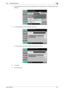 Page 58bizhub 652/5522-43
2.10 User Box Function2
4Touch [Change Owner] if the Box Type is [Personal] and touch [Change Account Name] if the Box Type 
is [Group].
5For [Change Owner], select the desired owner name.
%For [Change Account Name], select the desired account name.
6Touch [OK].
7Touch [Password].
Downloaded From ManualsPrinter.com Manuals 