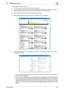 Page 90bizhub 652/5522-75
2.16 SNMP Setting Function2

0For the procedure to access the Admin Mode, see page 2-2.
0Do not leave the machine with the Admin Mode setting screen left shown on the display. If it is abso-
lutely necessary to leave the machine, be sure first to log off from the Admin Mode.
1Start PageScope Web Connection and access the Admin Mode.
2Select [SNMP Setting] from the pull-down menu of Network and click [Display].
3Enter the auth-password and priv-password in the boxes marked by the...