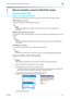 Page 37IC-2084-2
Manual installation using the Add Printer wizard4
4 Manual installation using the Add Printer wizard
4.1 Windows XP/Server 2003
4.1.1 Network connection (LPR/Port9100)
When using the LPR/Port9100 printing, specify the port during the printer driver installation process.
TCP/IP setting for this machine
Specify the IP address on TCP/IP Setting of this machine.
!
Detail 
For details on specifying the IP address of this machine, refer to the User’s Guide [Network 
Administrator].
RAW port number...