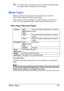 Page 115Media Types 101
For custom sizes, use the printer driver to specify the settings within 
the ranges shown in the table on previous page.
Media Types
Before purchasing a large quantity of special media, do a trial print 
with the same media and check the print quality.
Keep media on a flat, level surface in its original wrapper until it is time to 
load it. For a list of approved media, refer to printer.konicaminolta.com.
Plain Paper (Recycled Paper)
Use media that is
Suitable for plain paper laser...