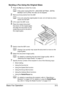 Page 46Basic Fax Operation3-5 Sending a Fax Using the Original Glass
1Press the Fax key to enter Fax mode.
dIf the initial mode ([UTILITY] - [MACHINE SETTING] - [INITIAL 
MODE]) is set to [FAX], this step can be skipped.
2Remove all documents from the ADF.
dIf you are using the original glass to scan, do not load any docu-
ments into the ADF.
3Lift to open the ADF cover.
4Place the original document 
face down on the original glass 
and align the document on the 
scales above and to the left of 
the original...