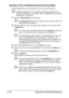 Page 57Specifying Multiple Recipients 3-16
Sending a Fax to Multiple Recipients (Group Dial)
Multiple destinations can be selected with a group dial destination.
dMultiple destinations must have been previously registered with a 
group dial destination. For details, refer to “Registering a Group Dial 
Destination” on page 6-8.
1Press the Addressbook key three times.
dThe Addressbook key can be used if the main screen or [Can Use 
AddressBook] is displayed.
2Use the keypad to type in the group dial number(1-20),...