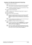 Page 64Sending a Fax Manually3-23 Sending a Fax Manually Using the On Hook Key
1Load the document into the ADF.
dWhen sending a fax manually, load the document into the ADF. An 
error will occur if the document is placed on the original glass.
dFor details on loading the document into the ADF, refer to “Send-
ing a Fax Using the ADF” on page 3-2.
2If desired, select the image quality.
dFor details, refer to “Selecting the Image Quality” on page 3-7.
3Press the On hook key.
4Specify the fax number of the...