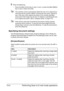 Page 219Performing Scan to E-mail mode operations 10-4
5Press the [Start] key.
– Press the [Start (Color)] key to scan in color, or press the [Start (B&W)] 
key to scan in black and white.
This machine cannot automatically detect the size of an original docu-
ment that will be scanned. Before scanning the document, specify its 
size. If the size of the original document is not correctly specified, 
some parts of the image may be lost. For details on specifying the size 
of an original document, refer to...