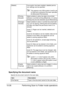 Page 241Performing Scan to Folder mode operations 10-26
Specifying the document name
Specify the document name for the scan data.[Details] If encryption has been enabled, detailed permis-
sion settings can be specified.
This appears only if [Encryption Level] is set 
to [Yes] and a password has been specified 
for [Document Permissions].
[Printing 
Allowed]Select whether to allow the data to be printed 
([Allow]), to prohibit printing ([Restrict]), or to allow 
printing only at a low resolution ([Low...