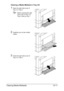 Page 316Clearing Media Misfeeds13-11
Clearing a Media Misfeed in Tray 3/4
1Open the right side cover of 
Tray 3 or Tray 4.
Before opening the right 
side cover of Tray 3 or 
Tray 4, fold up Tray 1.
2Carefully pull out the misfed 
media.
3Close the right side cover of 
Tray 3 or Tray 4.
Downloaded From ManualsPrinter.com Manuals 