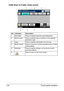 Page 39Touch panel screens 2-8
Initial Scan to Folder mode screen
No. Indication Description
1 [Favorites]  Press to display frequently used destinations.
2 [Direct Input]  Press to directly enter an address of the selected 
destination type.
3 [Log]  Press to specify a destination from the log.
4 [Mode Check]  Press to check the currently specified Scan to Folder 
mode settings.
5 [Settings] Press to specify settings such as the document 
scanning method.
6 Press to return to the home screen.
4 523 16...