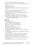 Page 36Using the Postscript, PCL and XPS Printer Driver2-15
„Print the watermark repeatedly throughout the all pages
The settings in the “Overlay” function of the Watermark/Overlay tab allows 
you to
„Select the form to use
„Add or delete overlay files
„Launch Download Manager to download a form (PostScript printer driver 
only)
Download Manager Application should be installed earlier.
„Create a form (PCL and XPS printer driver only)
„Specify that the document and form are printed overlapping (PCL and 
XPS...