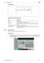 Page 153bizhub C360/C280/C2208-8
8.2 Common lists8
Print sample
Information included in the list
8.2.3 [Program List]
Prints the list of the program destination entries registered.
How to print
1Select [Program List] from [One-Touch/User Box Registration] - [One-Touch/User Box Registration List] 
in Administrator Settings, specify the starting number, the number of entries, and the destination type, 
and then press [Print].
Item Description
[No.] Group number.
[Name] Name representing the registered group....