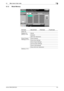 Page 175bizhub C360/C280/C2209-6
9.1 Menu trees in User mode9
9.1.3 Mode Memory
First level Second level Third level Fourth level
[Page List]
[Register Pro-
gram] (p. 9-20)[Name]
[Address]
[URL Notif. Destination]
[Check Program 
Settings] (p. 9-21)[Check Address]
[Check Scan Settings]
[Check Original Settings]
[Communication Settings]
[Check E-Mail Settings]
[Check URL Notif. Destination]
[Delete] (p. 9-21)
Downloaded From ManualsPrinter.com Manuals 