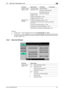 Page 203bizhub C360/C280/C22010-7
10.2 Menu tree in Administrator mode10
Reference
-The item with *1 mark is displayed if two units of the Fax Kit FK-502 are installed.
-The item with *2 mark is displayed if two units of the Fax Kit FK-502 are installed, and [Individual Re-
ceiving Line Setup] is set to [ON] in Administrator Settings. For details on [Individual Receiving Line Set-
up], refer to page 10-19.
10.2.3 [Security Settings]
9 [Multi Line Set-
tings] (p. 10-29)1 [Line Parameter 
Setting] (p....