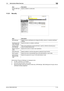 Page 261bizhub C360/C280/C22011-24
11.5 Administrator Mode Overview11
11.5.3 Security
[Administrator Password Setting] is not displayed when:
-The SSL certificate is not installed
-Enhanced Security Mode is set to [ON]
-[Mode Using SSL/TLS] is set to [None] in [Security] - [PKI Settings] - [SSL Setting] even though a device 
certificate is already registered [Outline PDF Set-
ting]Specify whether to outline text. Item Description
Item Description
[PKI Settings] Register device certificates and configure the SSL,...