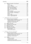 Page 14Introduction
C451x-13 2.7 Display and operation of the left panel  ......................................... 2-66
Job List  ......................................................................................... 2-66
Job List - Delete  ........................................................................... 2-67
Job List - Job Details .................................................................... 2-67
Settings when saving documents  ................................................ 2-73
Detail...