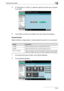 Page 77Saving documents2
C4512-42
4If “Text/Photo”or “Photo” is selected, select the photo type, and then 
touch [OK].
5Touch [OK], and then touch [OK] in the next screen that appears.
Simplex/Duplex
Select whether a single-sided or double-sided document is to be scanned.
1In the Save Document screen, touch [Scan Settings].
2Touch [Simplex/Duplex].
SettingDescription
1-Sided Select this setting to scan a single-sided document.
2-Sided Select this setting to scan a double-sided document.
Cover + 2-Sided Select...