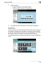 Page 84Saving documents2
C4512-49
3Select the density.
– To adjust the density, touch [Light] or [Dark].
– To select the default setting, touch [Standard].
4Touch [OK], and then touch [OK] in the next screen that appears.
Separate Scan
The scan operation can be divided into several sessions for various types of 
documents, for example, when all pages of a document cannot be loaded 
into the ADF, when placing the document on the original glass, or when sin-
gle-sided documents are combined with double-sided...