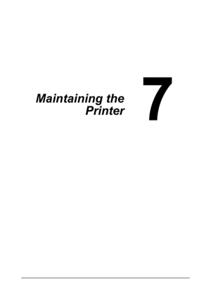 Page 116Maintaining the
Printer
Downloaded From ManualsPrinter.com Manuals 