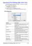 Page 34Specifying Print Settings (Mac OS X 10.4)1-27
Specifying Print Settings (Mac OS X 10.4)
The following dialog box appears when Print... is selected from the File 
menu in the application being used.
1Select Print... from the File menu.
The Print dialog box appears.
2Select this printer in the Printer pop-up menu.
The Print dialog box is used to specify the following print options.
Print Dialog Box
Section Description
Copies & Pages This section contains options for the number 
of copies to be printed and...