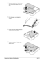 Page 228Clearing Media Misfeeds9-17
4Remove the lid from Tray 2, and 
then remove all paper from the 
tray.
5Fan the paper, and align its 
edges.
6Press down the media pressure 
plate to lock it into place.
7Load the media in Tray 2, and 
attach the lid.
Downloaded From ManualsPrinter.com Manuals 