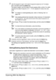 Page 156Scanning With the Machine6-23
7Use the keypad to type in the search keyword (maximum of 10 charac-
ters), and then press the Select key.
The search begins, and the search results appear after a while. If no data 
matches the search keyword, 
NOT FOUND appears for about two sec-
onds.
For details on entering/editing text, refer to “Entering Text” on 
page A-6.
Text starting with the first character of the maximum 10 characters 
is searched for. Text will not be found if the search keyword is in 
the...