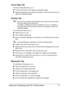 Page 31Using the PostScript and PCL Printer Driver 17 Cover Page Tab
The Cover Page Tab allows you to
#Print front and back cover pages and separator pages
#Specify the paper tray that contains the paper for the front and back cover 
pages and separator pages
Overlay Tab
!Be sure to use overlays with print jobs with a paper size and orienta-
tion that matches the overlay form.
In addition, if settings have been specified for “N-up” or “Booklet” in 
the printer driver, the overlay form cannot be adjusted to...