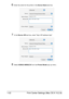 Page 37Print Center Settings (Mac OS X 10.2.8) 1-22
6Enter the name for the printer in the Device Name text box.
7In the Device URI text box, enter http:///ipp.
8Select KONICA MINOLTA from the Printer Model pop-up menu.
Downloaded From ManualsPrinter.com Manuals 