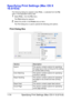 Page 89Specifying Print Settings (Mac OS X 10.5/10.6) 1-74
Specifying Print Settings (Mac OS X 
10.5/10.6)
The following dialog box appears when Print... is selected from the File 
menu in the application being used.
1Select Print... from the File menu.
The Print dialog box appears.
2Select this printer in the Printer pop-up menu.
The Print dialog box is used to specify the following print options.
Print Dialog Box
Section Description
Layout This section contains options for specifying 
the page layout when...