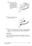 Page 125Loading Media 111
Do not load so much 
paper that the top of the 
stack is higher than the 
maximum limit guide. Up 
to 100 sheets (80 g/m
2 
[22 lb]) of plain paper can 
be loaded into the tray at 
one time.
5Slide the media guides against 
the edges of the paper.
6Select PAPER MENU/PAPER SOURCE/TRAY 1/PAPER SIZE and 
PAPER TYPE in the configuration menu, and then select the setting for 
the size and type of paper that are loaded. See also “PAPER MENU” on 
page 37.
Other Media
When loading media other...