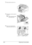 Page 244Replacing Consumables 230
3Slowly raise the scanner unit.
4Pull the lever, and then open the 
right door.
Before opening the right 
door, fold up Tray 1.
5Use a coin to loosen the two 
screws securing the fuser unit. 
Downloaded From ManualsPrinter.com Manuals 