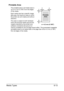 Page 132Media Types6-13 Printable Area
The printable area on all media sizes is 
up to 4.2 mm (0.165) from the edges 
of the media.
Each media size has a specific image-
able area, the maximum area on which 
the printer can print clearly and without 
distortion. 
This area is subject to both hardware 
limits (the physical media size and the 
margins required by the printer) and 
software constraints (the amount of 
memory available for the full-page frame buffer). The guaranteed imageable 
(printable) area for...