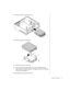 Page 48System Components     37
5.Remove the drive cage from the case.
6.Remove the drive from the cage.
7.Secure the new drive in the cage.
8.Connect the power and data cables to the drives, making sure the 
cables match their original positions. Conf igure the drive by following 
your drive documentation.
9.Reinstall the drive cage into the case. 