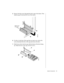 Page 64System Components     53
5.Remove the three screw that attach the drive cage to the chassis. Then 
slide the cage forward and lift it out of the chassis.
6.If a drive is in the bay of the cage that you want to use, remove the 
screws that attach the drive to the cage and remove the drive.
7.Slide the new drive into the cage with the bottom of the drive facing 
up. Attach the drive to the cage with four screws.
Bottom hard 
drive cage 