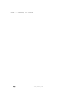 Page 197186
Chapter 11: Customizing Your Computer
www.gateway.com 