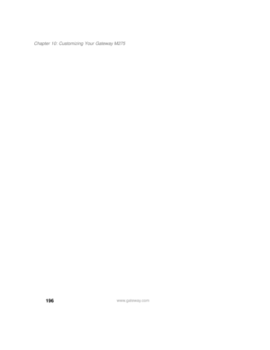 Page 206196
Chapter 10: Customizing Your Gateway M275
www.gateway.com 