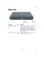 Page 155
Right side
www.gateway.com
Right side
Component Icon Description
CD, DVD, or DVD/CD-RW 
driveInsert CDs or DVDs into this drive. For more information, 
see “Using the CD or DVD drive” on page 85.
This drive may be a CD, DVD, or combination 
DVD/CD-RW drive. To determine the type of drive in the 
notebook, examine the drive tray’s plastic cover and 
compare the logo to those listed in “Identifying drive 
types” on page 85.
Kensington™ lock slot Secure your notebook to an object by connecting a...