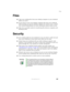 Page 177167
Files
www.gateway.com
Files
■Copy your working files from your desktop computer to your notebook 
before you travel.
■If you need to access your desktop computer files from your notebook 
while traveling, set up your desktop computer for remote access. Contact 
your network administrator for more information about remote access.
■Take extra recordable media for transferring files between computers and 
backing up files.
Security
■Get a locking cable for your notebook so you can attach a cable lock...